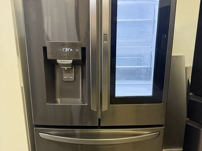 LG 26 cu. ft. French Door, InstaView Fridge in Black Stainless Steel