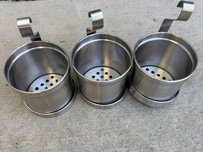 IKEA Grundtal Stainless Steel Cutlery Caddy / Organizer - Set of 3
