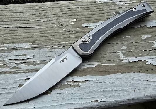 Zero Tolerance ZT 0556 Auto – Titanium w/ Carbon Fiber Inlay – MagnaCut Blade