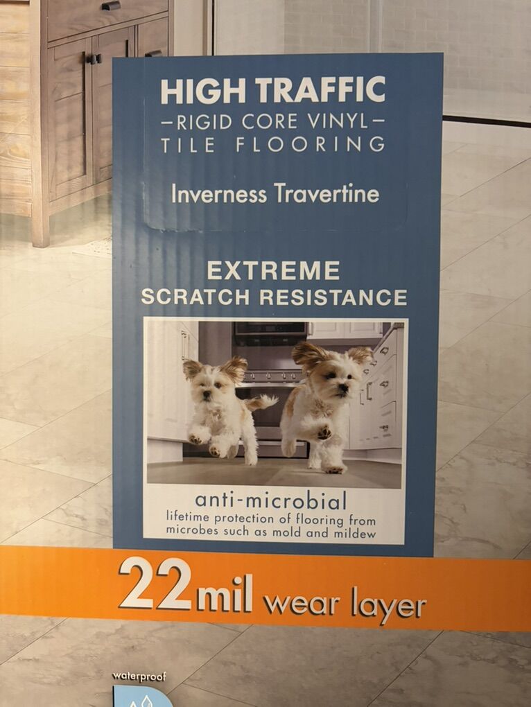 Lifeproof Inverness Travertine Vinyl Flooring