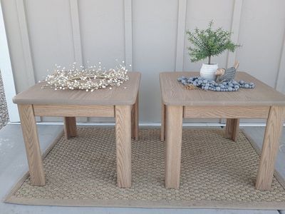 Solid Oak End Tables