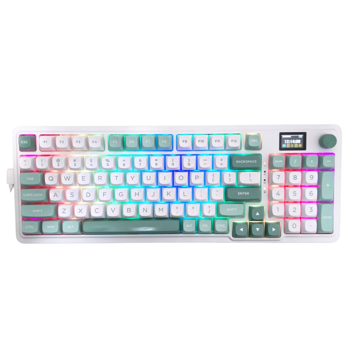 Redragon Galatin Pro K719WG-RGB-PRO Mechanical Keyboard RGB LCD Screen Tested