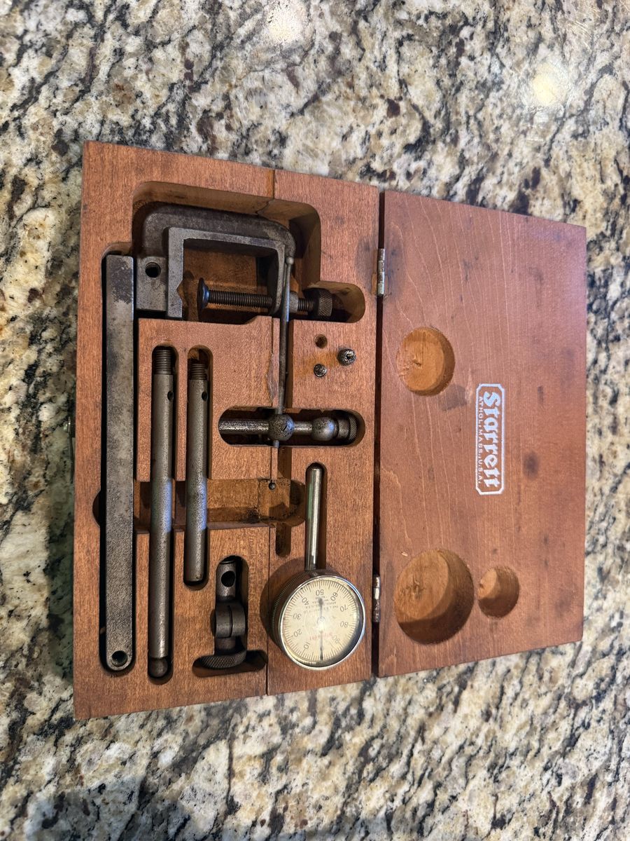 vintage Starrett machinist’s measuring set