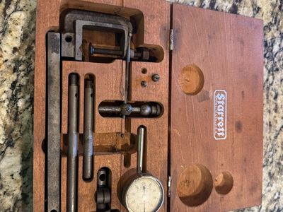 vintage Starrett machinist’s measuring set