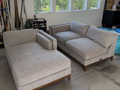Couch with chaise