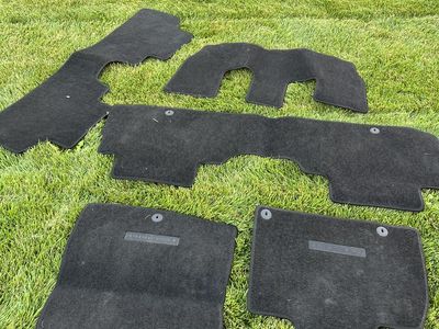 OEM Kia Telluride Black Carpet Floor Mats Set