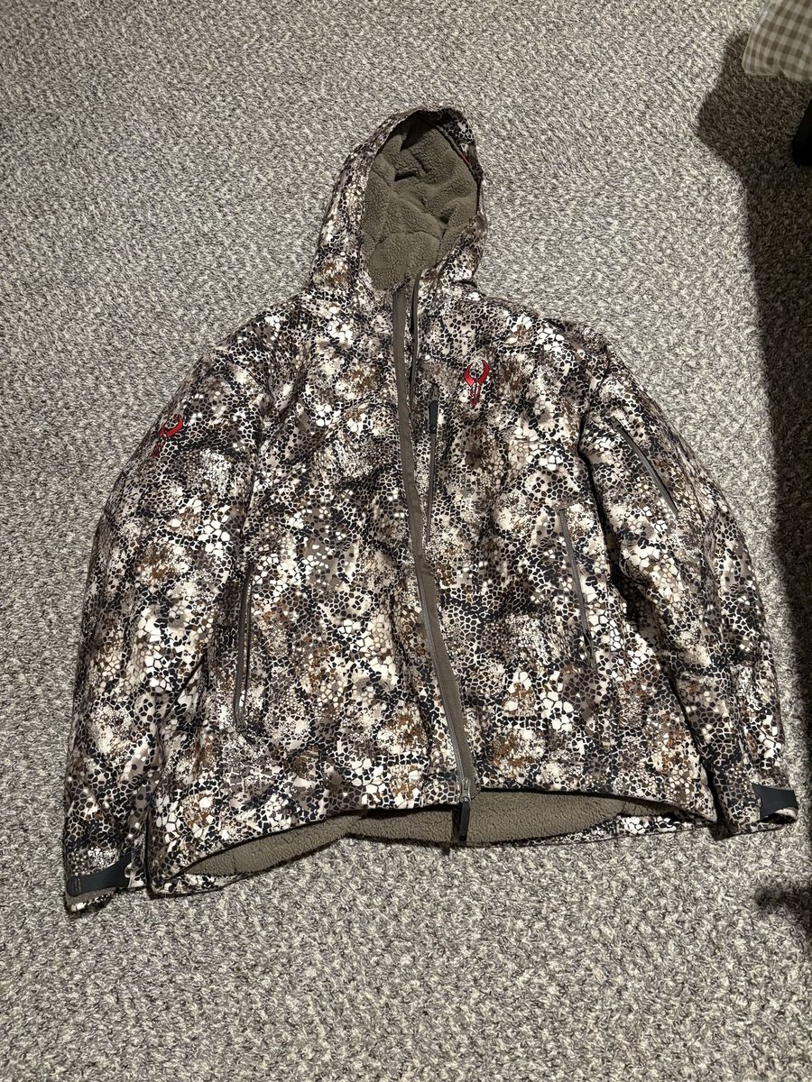 Badlands Pyre Hunting Coat Camo with Hood Fleece Lined