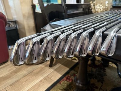 Nike Forged Pro Combo Irons 3-P Golf Club Set Dynamic Gold Steel Stiff RH Men's
