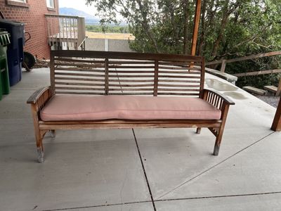 FREE outdoor wood bench