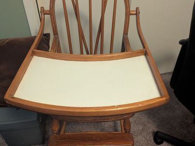Wood high chair