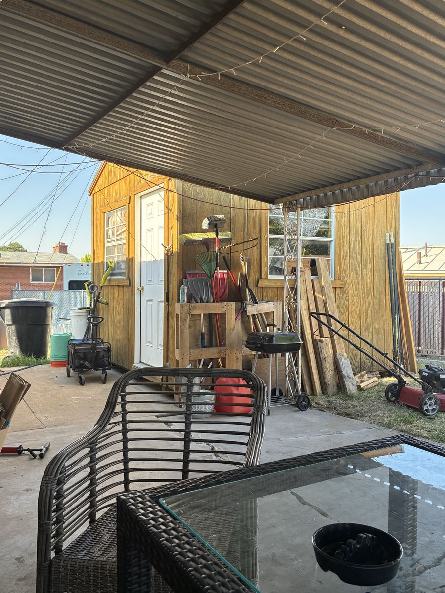 Custom built Storage Shed with Door and Windows