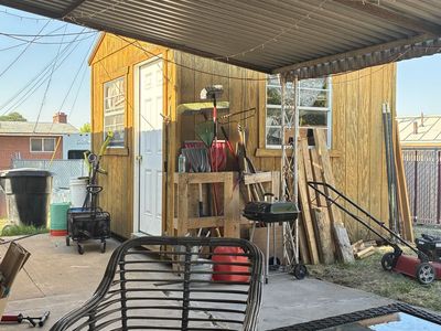 Custom built Storage Shed with Door and Windows