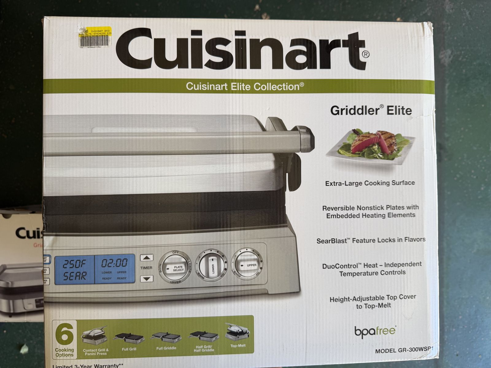The Cuisinart Griddler Elite (GR-300WSP1)