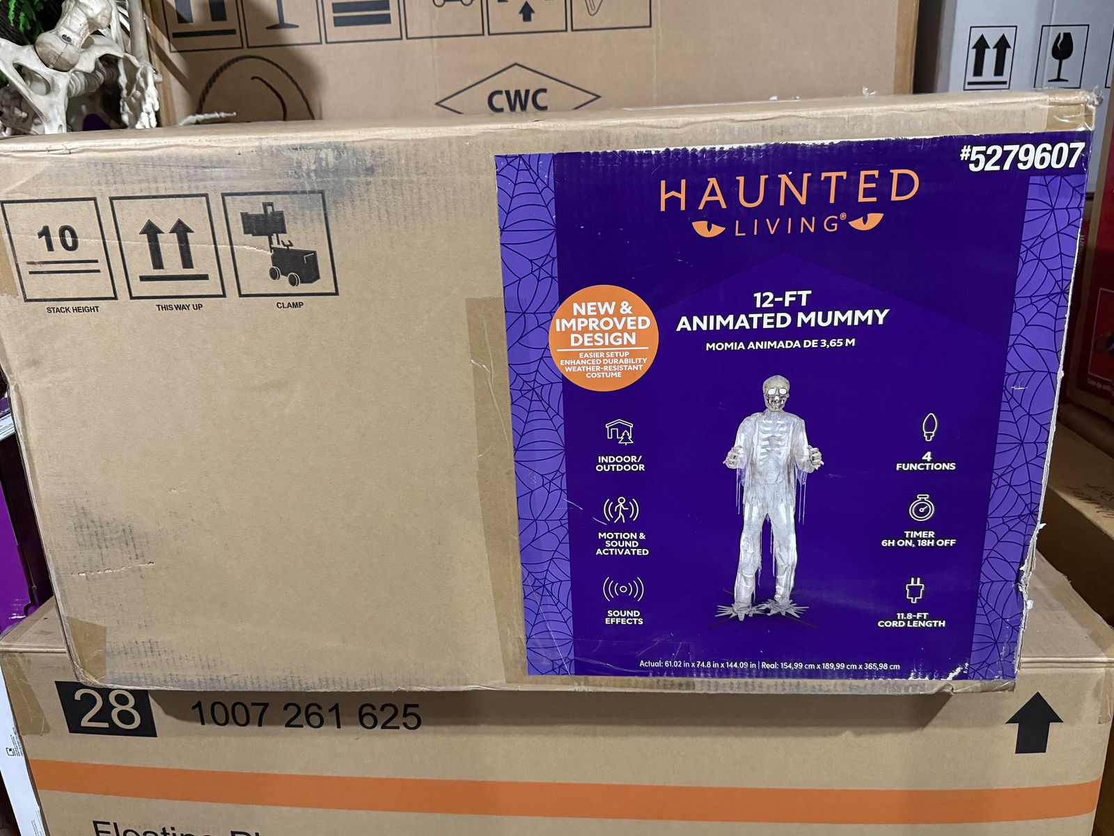 Lowe's 12 Ft Halloween Animated Mummy 2nd edition (new)