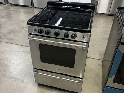 NEW WHIRLPOOL 24 INCH STAINLESS ELECTRIC RANGE