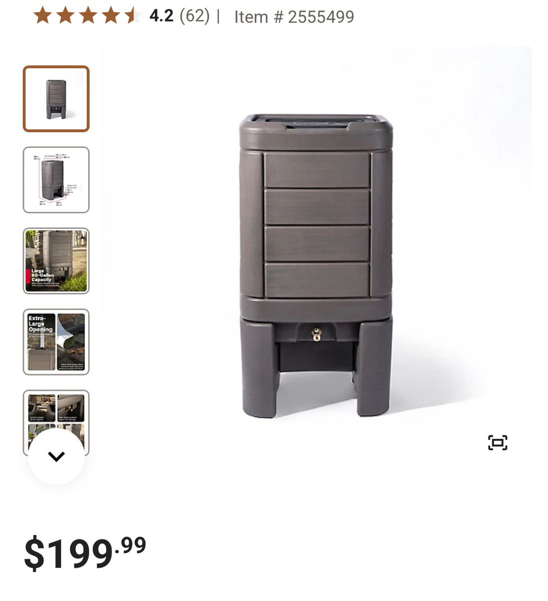 60 Gallon Rain Barrel