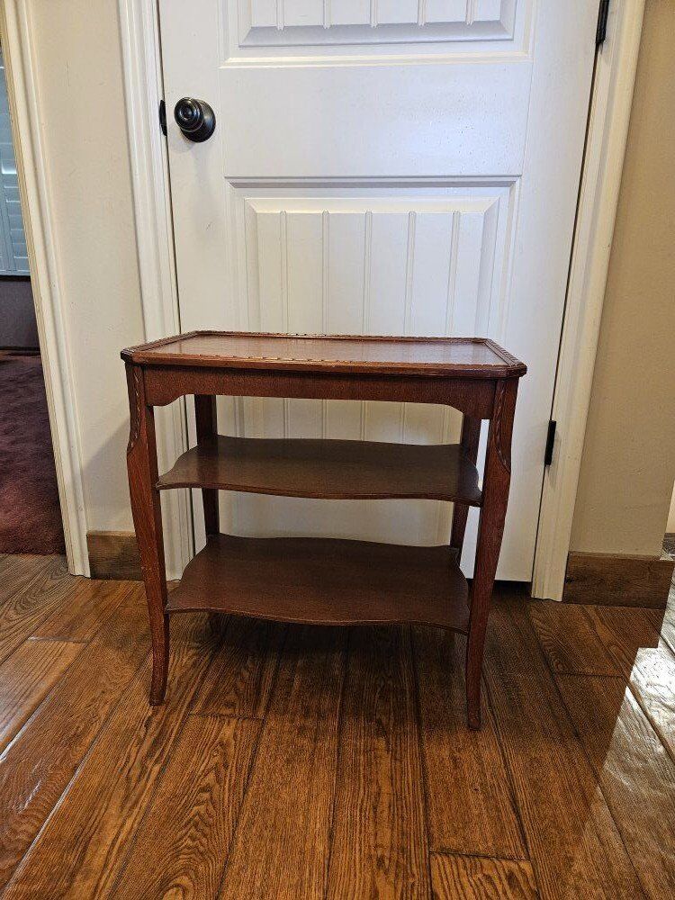 Vintage Wood End Table