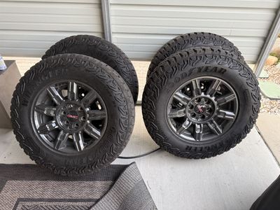 2025 GMC Sierra 1500 AT4X tires and wheels