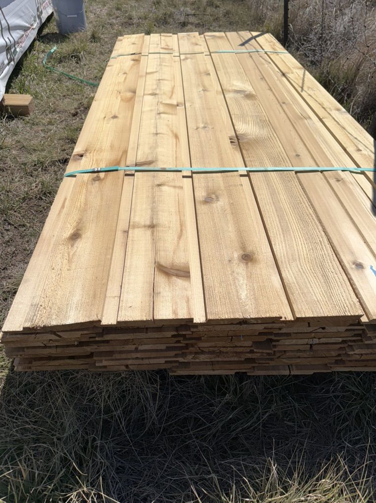 1x8 Cedar Shiplap 10% OFF