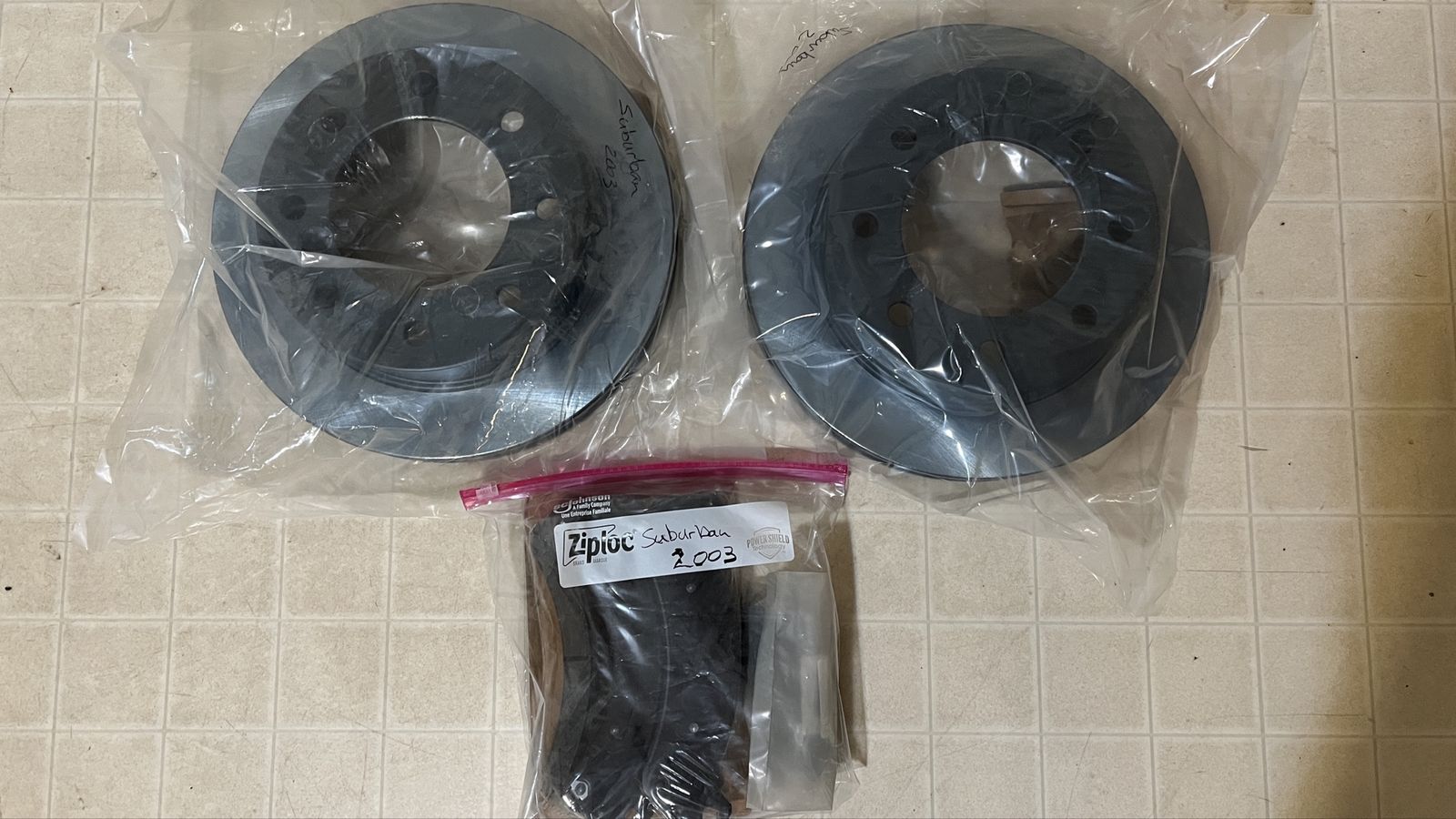 2003 Chevy Suburban Front Brake Rotors and Pads Set