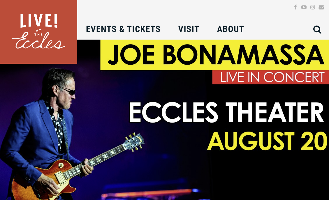 Joe Bonamassa Concert -Tomorrow Great Seats