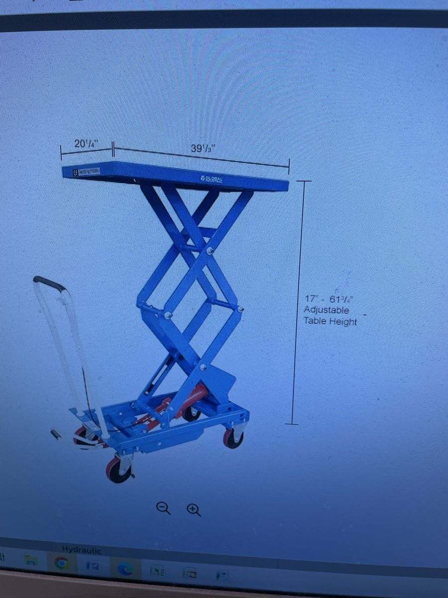 hydraulic lift cart 1100 lb capacity MODEL 168078