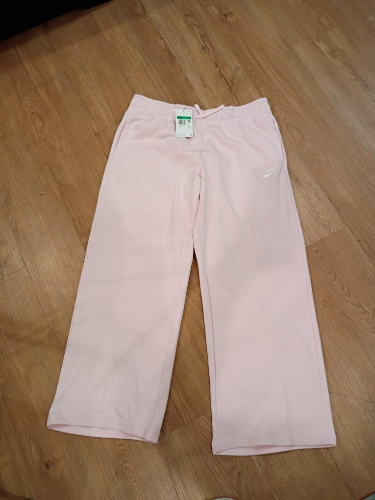 New Nike men's Pink Sweatpants with Pockets, Size XL