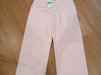 New Nike men's Pink Sweatpants with Pockets, Size XL