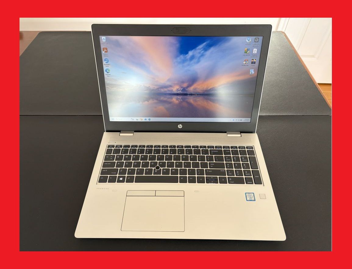 15.6'' HP i7-8665u @4.8GHz 500GB SSD 16GB 1080P Screen ProBook 650 G5 Windows 11 Laptop Computer $250