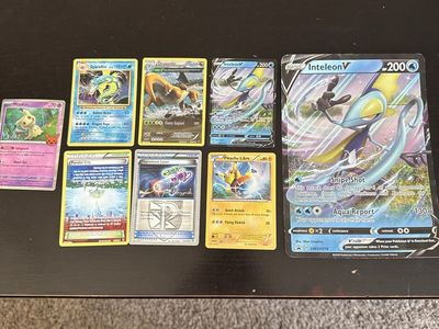 Pokemon TCG Card Lot - Pikachu Libre, Inteleon V Jumbo, Dragonite & More