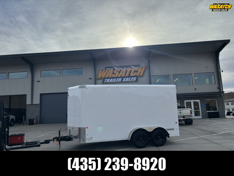 2026 Charmac Trailers 7X14 STEALTH/7'TALL/RAMP/WHITE Cargo / Enclosed Trailer