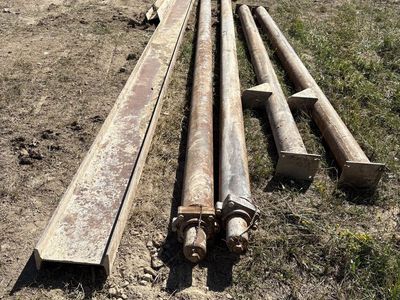 Heavy Duty Steel I-Beam and Support Posts Construction Materials