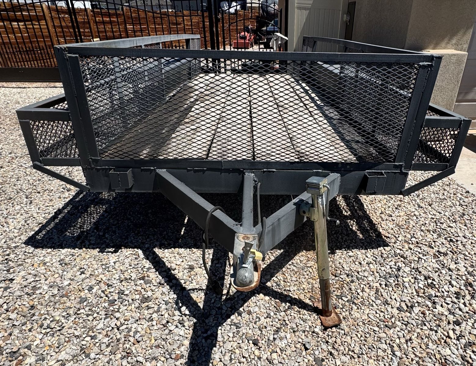 17’ Custom Concrete Form Trailer with Dual Axle,  4 Stake Bins and 2’ Sides