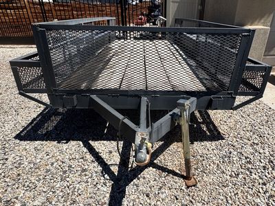 17’ Custom Concrete Form Trailer with Dual Axle, 4 Stake Bins and 2’ Sides
