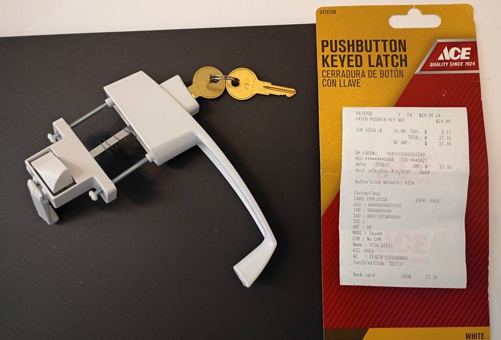 Push Button Keyed Latch