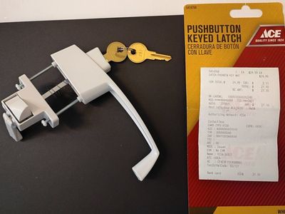 Push Button Keyed Latch