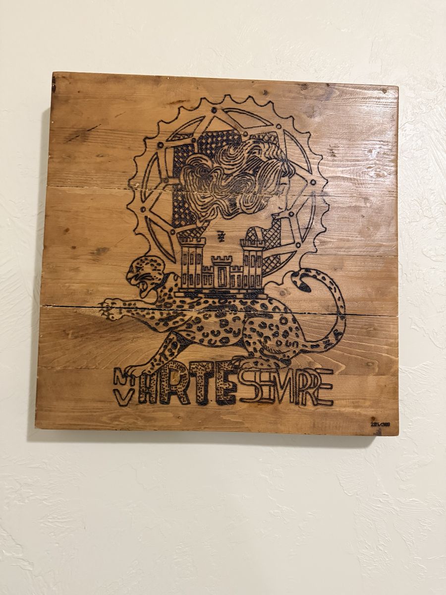 Limited Edition Numbered 205/300 Wood Burned Pyrography Art Plaque