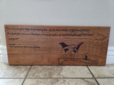 Movie Quote Sign with Glowing Design