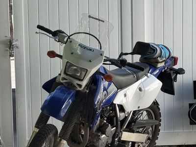 2002 Suzuki DRZ 400 Dual Sport Motorcycle - Blue/White, Low Mileage, Excellent Condition