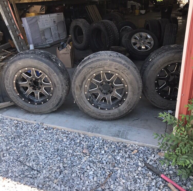 Bridgestone 265/70R17 3 Tires With Rims For Sale!