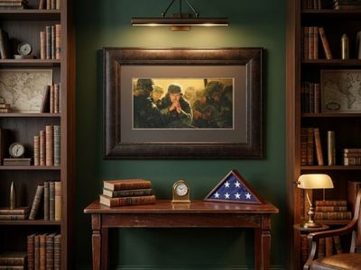 Framed Print Military Soldiers Prayer Artwork