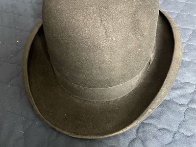 Vintage New Golden Star Johnstown Felt Bowler Hat - Black, Men's