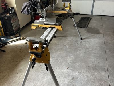 DeWalt dw715 saw with stand