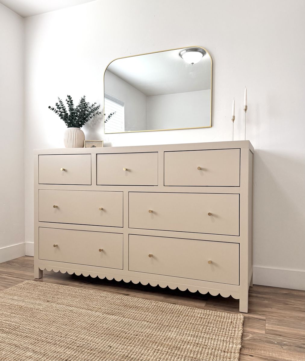 Beautiful Scalloped Dresser 