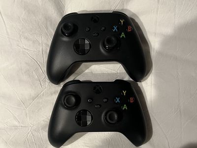 Two Microsoft Xbox Series X/S Wireless Controllers - Black (Used)