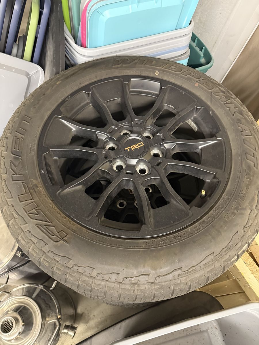 Toyota Tundra Wheels & Falken Wildpeak Tires - 20" Black Rims, All-Terrain