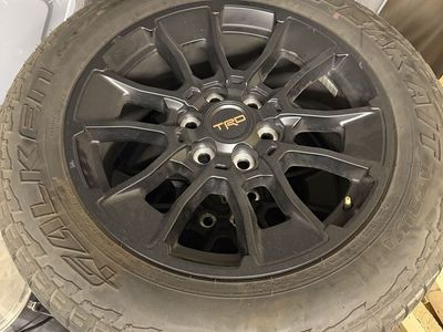 Toyota Tundra Wheels & Falken Wildpeak Tires - 20" Black Rims, All-Terrain