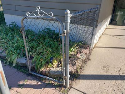 Chain link fence and gate