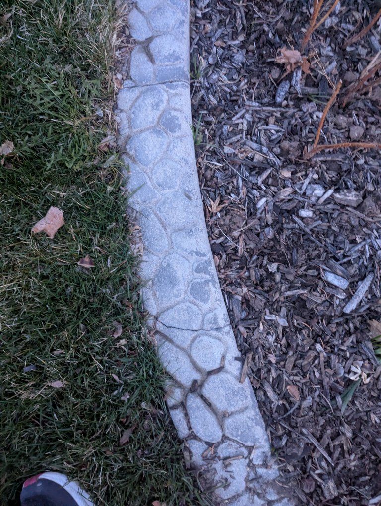 lawn cement edging curbing