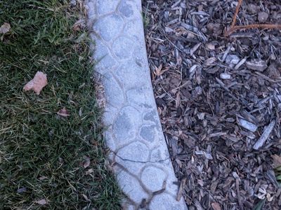 lawn cement edging curbing